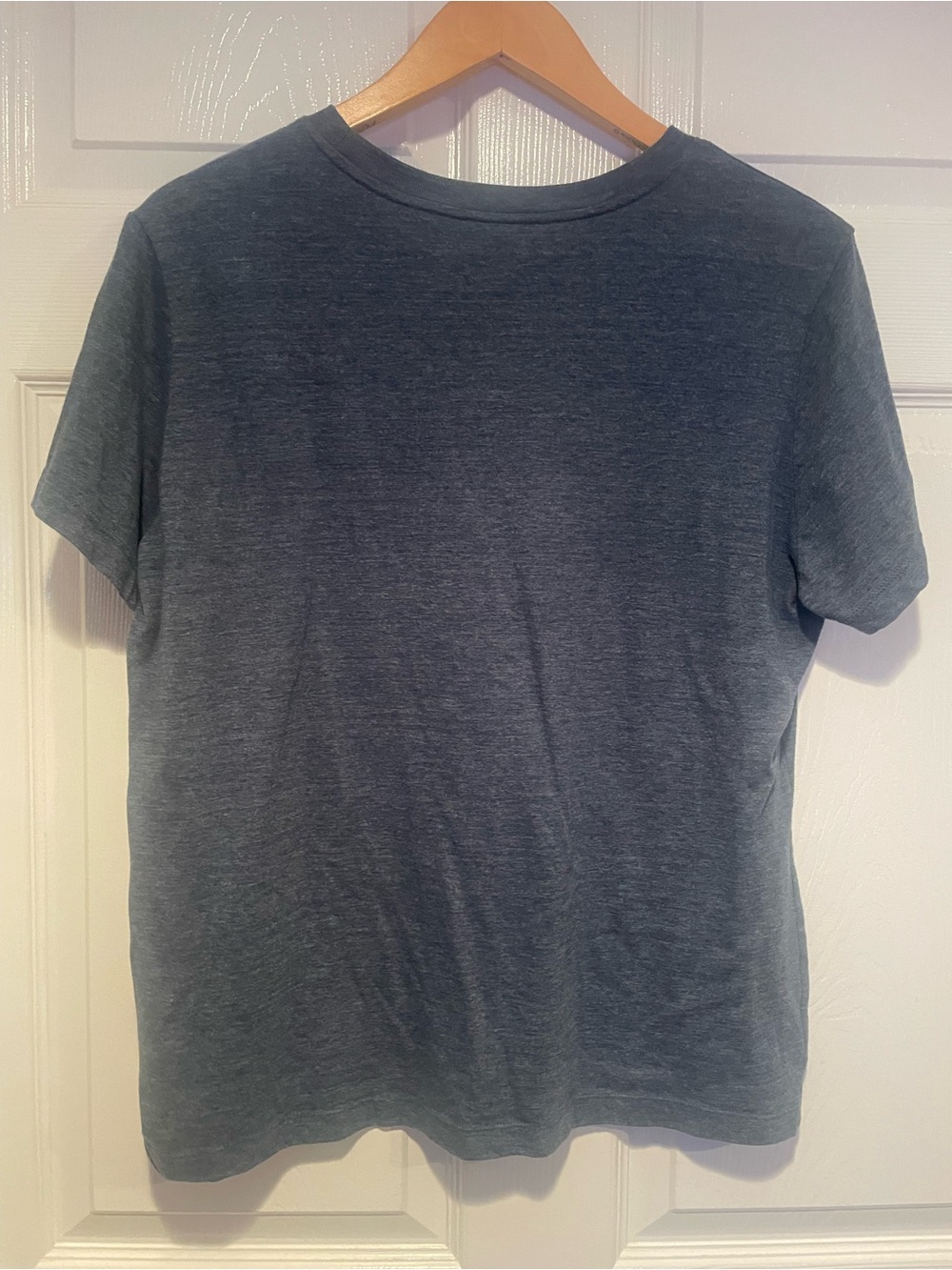 Vintage The North Face Women's Short Sleeve Tee - Heather Teal Blue - Picture 4 of 4